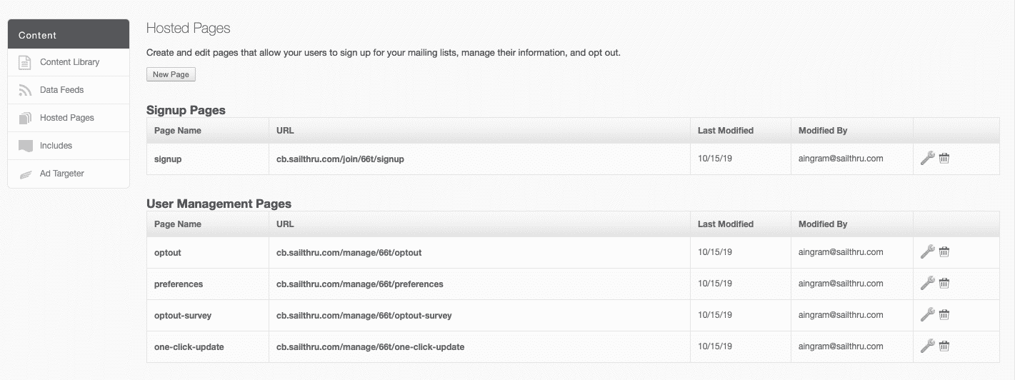 My Sailthru Web Interface Sailthru Documentation